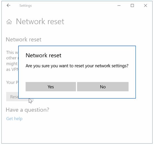 Reset Wifi Windows 10 4